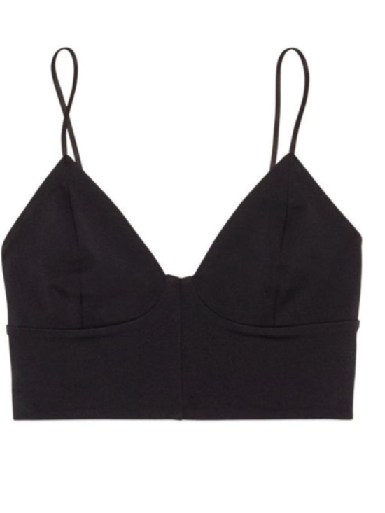 Aritzia Tops - Aritzia free ling Black Spaghetti Strap Bustier Top festival whimsy goth sz 0